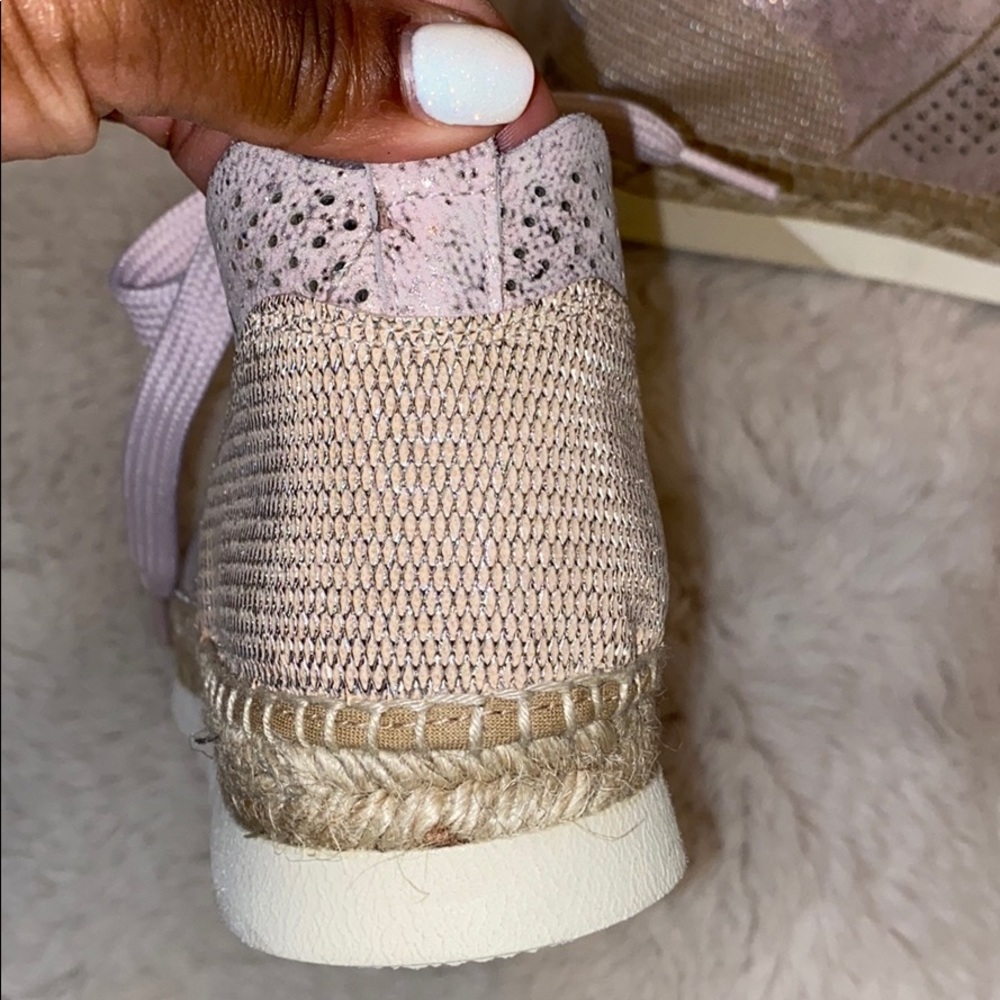 KANNA PINK IRIDESCENT Espadrille Sneakers - Picture 5 of 10